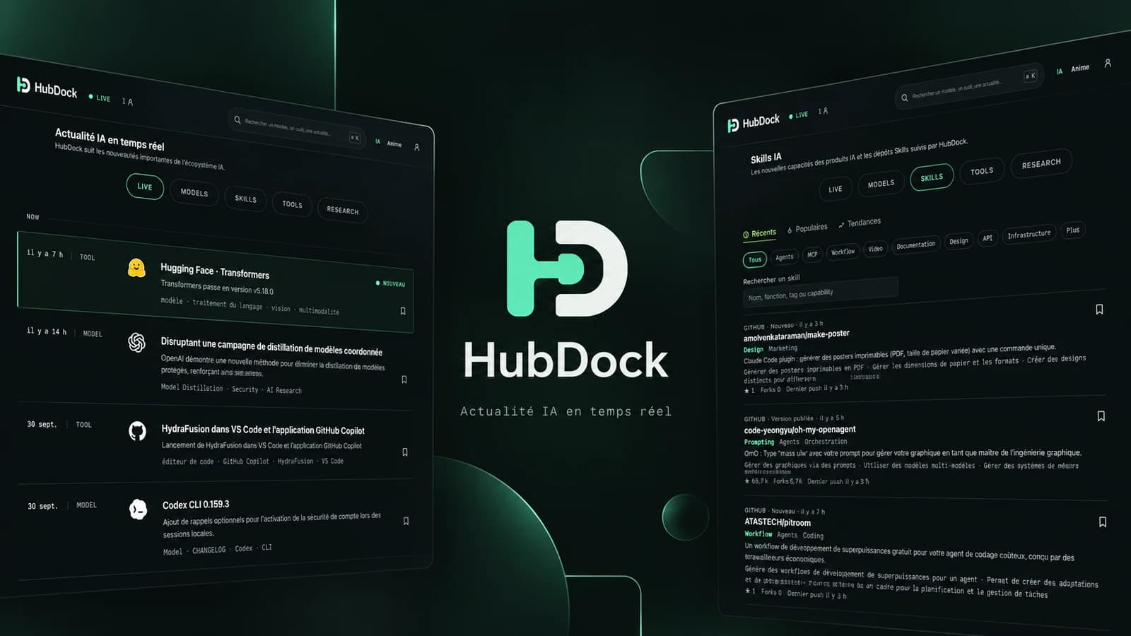 Aperçu du projet Hubdock
